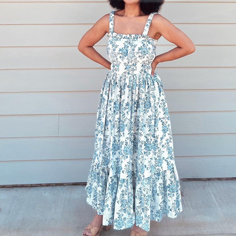 Daydress UK Florence sundress in Blue Chintz - M
